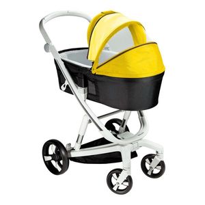 Carucior Bebumi Space Eco 2 in 1 Yellow cadru alb imagine