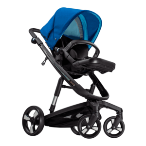 Carucior Bebumi Space Eco Blue cadru negru imagine