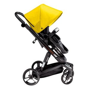 Carucior Bebumi Space Eco Yellow cadru negru imagine