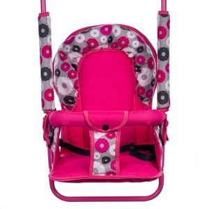 Leagan pentru copii Top Kids pentru interior si exterior Pink Flowers imagine