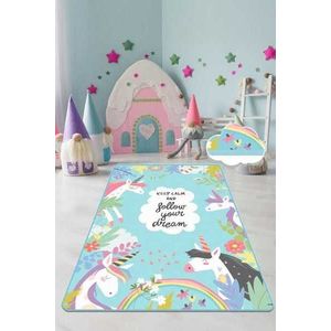 Covor antiderapant pentru copii Cute Unicorn 150x200 cm imagine