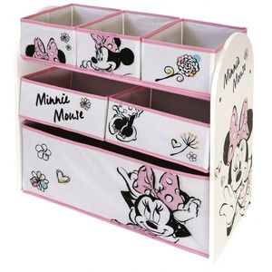 Organizator jucarii cu cadru din lemn Minnie Mouse imagine