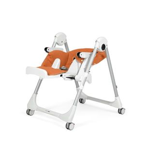 Scaun de masa 2 in 1 prima Pappa Zero Follow Me 0-15 Kg wonder orange portocaliu Peg Perego imagine