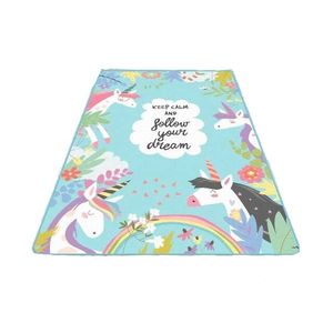 Covor antiderapant pentru copii Cute Unicorn 100x150 cm imagine