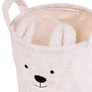 Cos depozitare Childhome 40x40x40 cm Teddy alb imagine