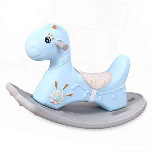 Balansoar calut pentru copii cu sunete Nichiduta Rocking Horse Albastru imagine