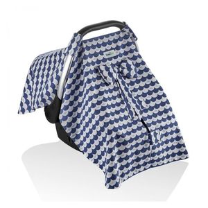 Parasolar BabyJem pentru scaun auto 0-13 kg Infant Cover Indigo imagine