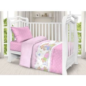 Set lenjerie patut cu 5 piese Sweet dreams pink imagine