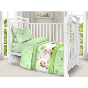 Set lenjerie patut cu 5 piese My little angel green imagine