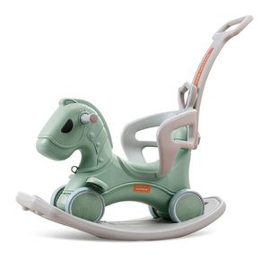 Balansoar 3 in 1 Nichiduta cu maner parental Pony Verde imagine