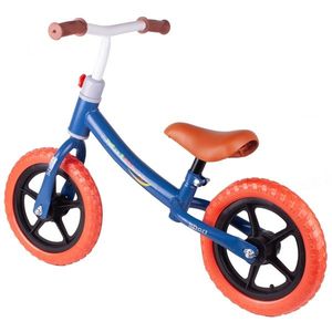 Bicicleta fara pedale 12 inch PushSport AlbastruRosu imagine