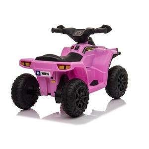 ATV Quad electric 35W XH116 LeanToys 5706 roz-negru 6V cu amortizoare, greutate maxima admisa 20 kg imagine