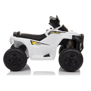 ATV Quad electric 35W XH116 LeanToys 5702 alb-negru 6V cu amortizoare, greutate maxima admisa 20 kg imagine