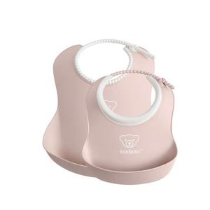 Set 2 bavete Baby Feeding Set Powder pink BabyBjorn imagine