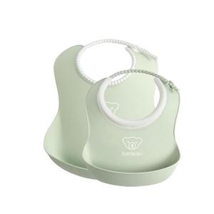 Set 2 bavete Baby Feeding Set Powder green BabyBjorn imagine