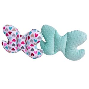 Perna bebelusi Butterfly Pastel Mint Hearts Minky imagine