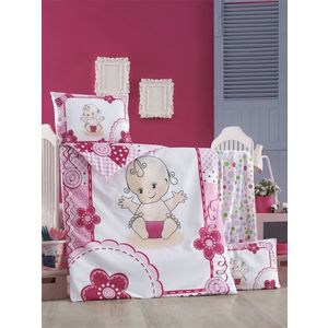 Set lenjerie 6 piese Bumbac Ranforce Baby 120x60 cm imagine