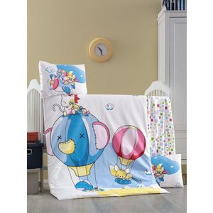 Set lenjerie 6 piese Bumbac Ranforce Macera 120x60 cm imagine