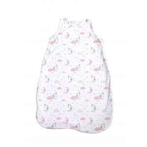 Sac de dormit de vara 85 cm bumbac ranforce pink moon star imagine