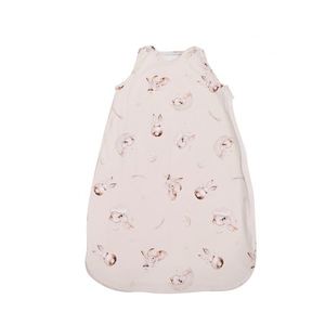 Sac de dormit de vara 95 cm bumbac ranforce bunnies beige imagine