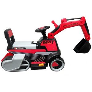 Excavator electric pe baterie cu muzica si lumini led C3 R-Sport rosu imagine