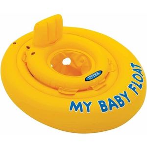 Colac gonflabil pentru inot bebelusi Intex My Baby Float 70 cm Galben imagine