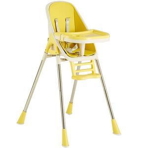 Scaun de masa 2 in 1 portabil Little Mom Lemon Yellow imagine