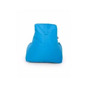 Fotoliu tip para Big Bean Bag textil umplut cu perle polistiren albastru deschis imagine