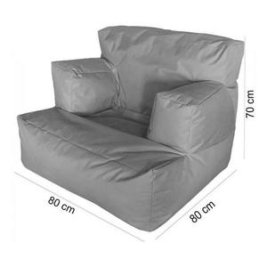 Fotoliu Big Bean Bag textil umplut cu perle polistiren negru imagine