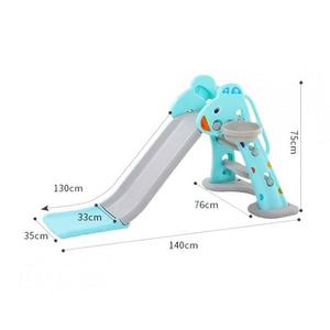 Tobogan MyKids Giraffe cu cos de baschet OM005 Blue imagine