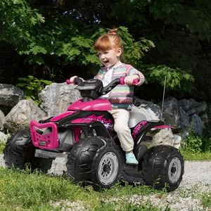 ATV Peg Perego Corral T-Rex 330W 12V Roz Negru imagine