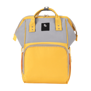 Geanta pentru mamici Bebumi tip rucsac D light yellow imagine