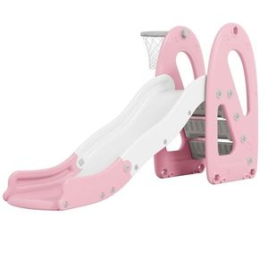 Tobogan 2 in 1 cu cos de baschet Nichiduta Cloud Pink imagine