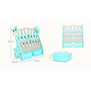 Organizator pentru carti si jucarii Nichiduta Giraffe Mint imagine