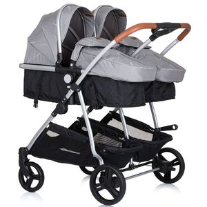 Carucior gemeni Chipolino Duo Smart 2 in 1 Anthracite imagine