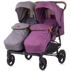 Carucior gemeni Chipolino Passo Doble lilac platinum imagine