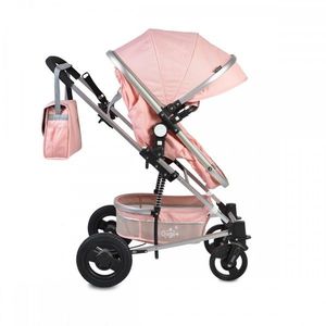 Carucior 2 in 1 transformabil Moni Gigi Pink imagine