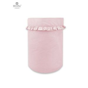 Cos rotund pentru depozitare jucarii MimiNu din bumbac 50x35 cm Royal powder pink imagine