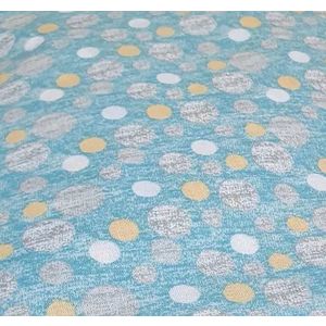 Set protectii patut Bubble Blue KidsDecor din bumbac 60x120 cm imagine