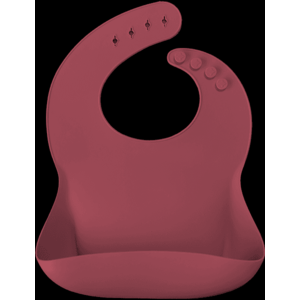 Baveta Basic Bib Minikoioi 100 premium silicone velvet rose imagine