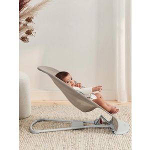 Balansoar Balance Soft Grey BeigeWhite Mesh Baby Bjorn imagine