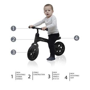 Bicicleta Tech Bike Black Zopa imagine