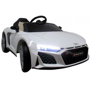 Masinuta electrica cu telecomanda Audi R8 Sport 107 cm Alb imagine