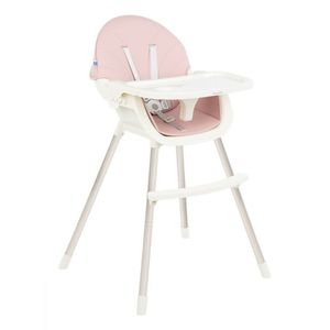 Scaun de masa 2 in 1 KikkaBoo Nutri Steel Pink imagine