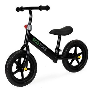 Bicicleta fara pedale cu roti din spuma eva Ecotoys JM 763 Negru imagine