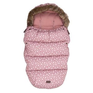 Sac de iarna FreeOn pentru carucior Polar Impermeabil guler detasabil din blanita Cu fleece in interior Pink Dots imagine