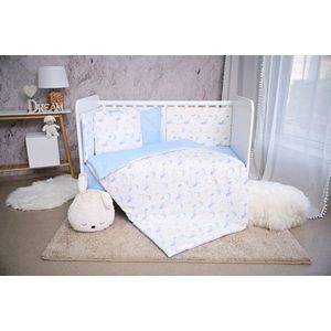 Set lenjerie pat Smile bumbac ranforce Blue Moons Stars 60 x 120 cm imagine