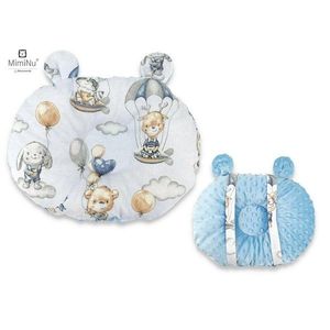 Perna bebelusi MimiNu multifunctionala Ursulet Minky Parachutes Blue imagine