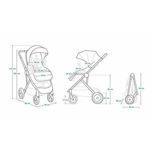 Carucior sport Lionelo Alexia 0-15 kg Verde imagine