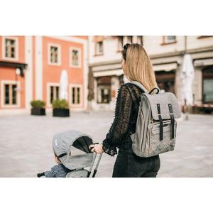 Rucsac pentru mamici FreeON Gold Cu multiple compartimente Grey imagine